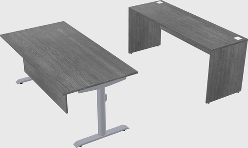 Dual motor electric desk