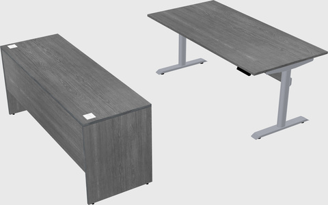 Dual motor electric desk