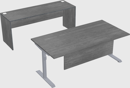 Dual motor electric desk