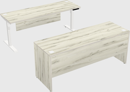 Dual motor electric desk
