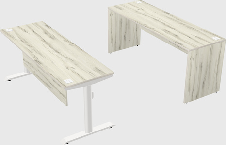 Dual motor electric desk