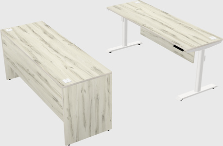 Dual motor electric desk