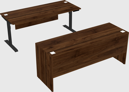 Dual motor electric desk