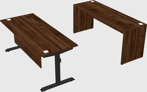 Dual motor electric desk
