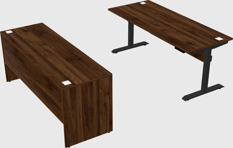 Dual motor electric desk