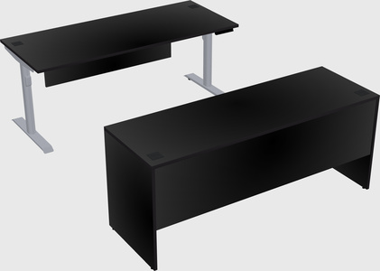 Dual motor electric desk