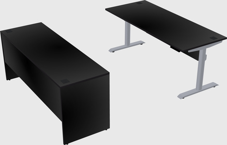 Dual motor electric desk