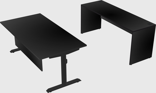 Dual motor electric desk