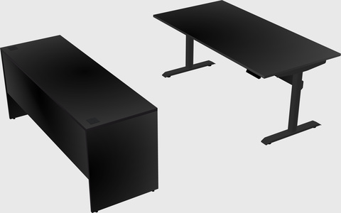 Dual motor electric desk