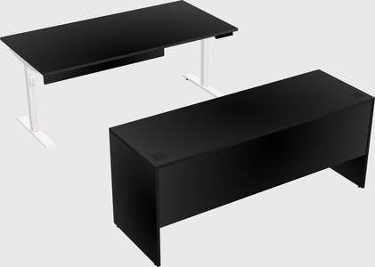 Dual motor electric desk