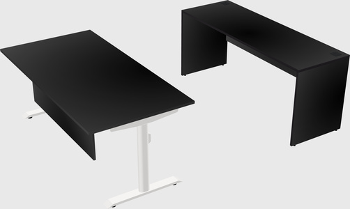 Dual motor electric desk