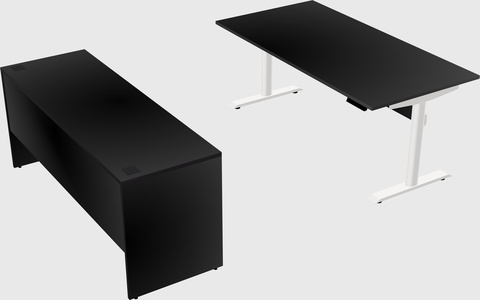 Dual motor electric desk