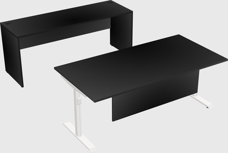 Dual motor electric desk