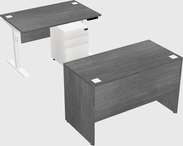 Dual motor electric desk