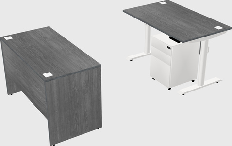Dual motor electric desk