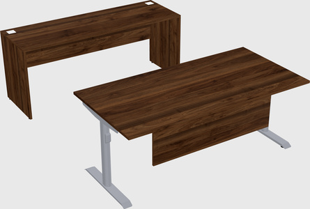 Dual motor electric desk