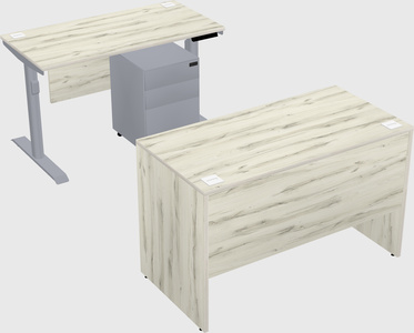 Dual motor electric desk