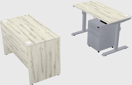 Dual motor electric desk
