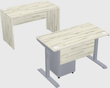 Dual motor electric desk