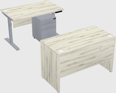 Dual motor electric desk