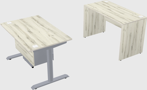 Dual motor electric desk