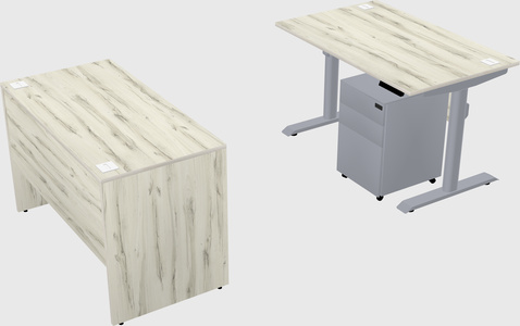 Dual motor electric desk