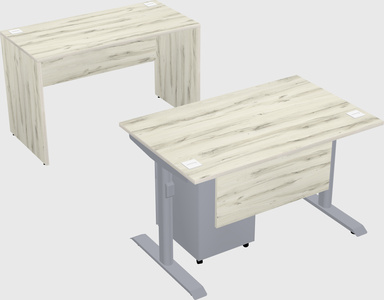 Dual motor electric desk