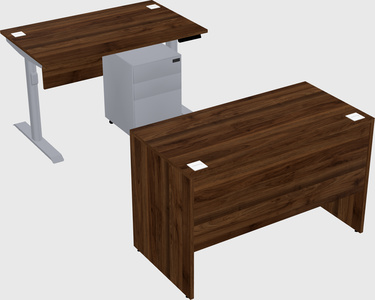 Dual motor electric desk