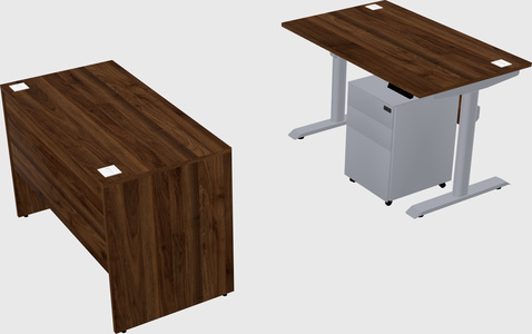 Dual motor electric desk