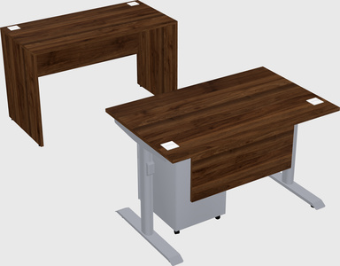 Dual motor electric desk