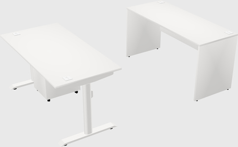 Dual motor electric desk