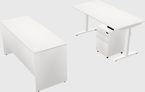 Dual motor electric desk