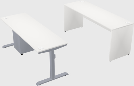 Dual motor electric desk