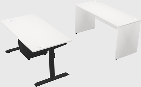 Dual motor electric desk
