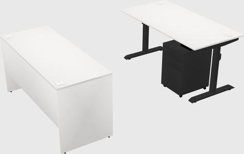 Dual motor electric desk