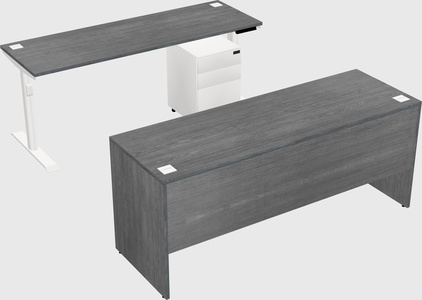 Dual motor electric desk