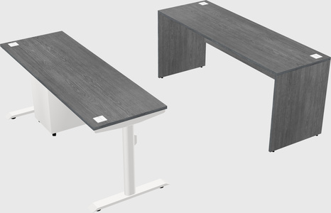 Dual motor electric desk