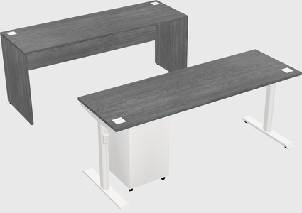 Dual motor electric desk