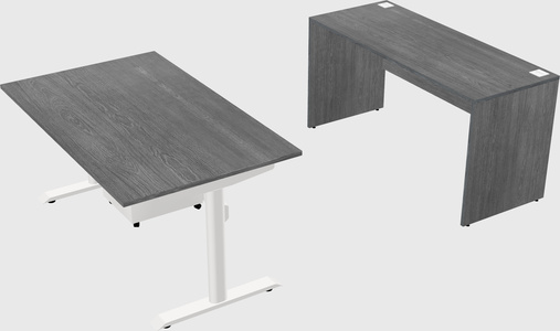 Dual motor electric desk
