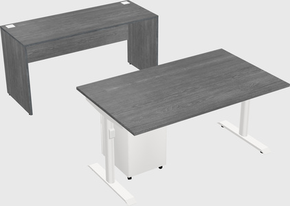 Dual motor electric desk