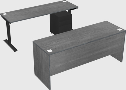 Dual motor electric desk