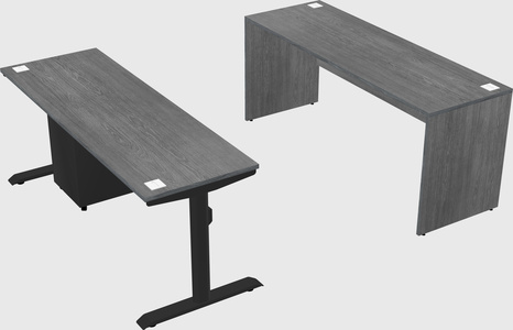 Dual motor electric desk