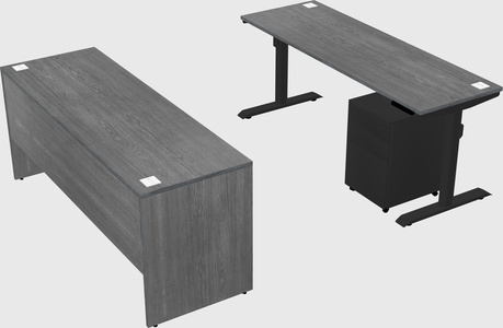 Dual motor electric desk