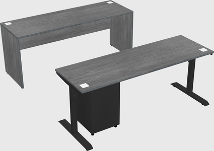 Dual motor electric desk