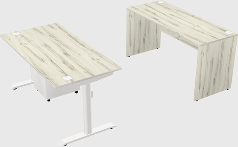 Dual motor electric desk