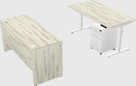 Dual motor electric desk