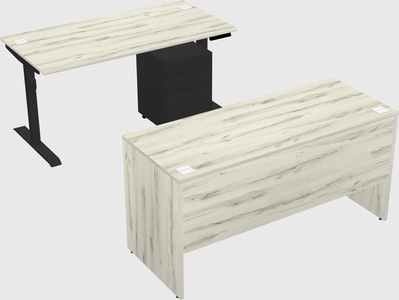 Dual motor electric desk