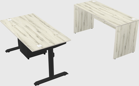 Dual motor electric desk