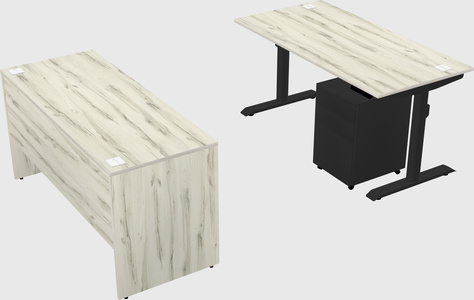 Dual motor electric desk