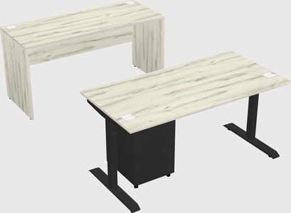 Dual motor electric desk